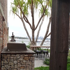 Sandstone Cobble BBQ
